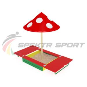 Купить Песочница с крышкой и грибком ИО 512 в Усолье-Сибирском 