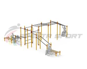 Купить Спортивный комплекс для инвалидов-колясочников WRK-D23_76mm в Усолье-Сибирском 