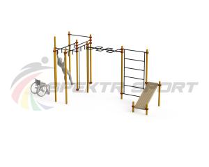 Купить Спортивный комплекс для инвалидов-колясочников WRK-D17_76mm в Усолье-Сибирском 