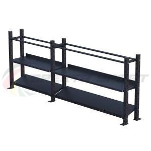 Купить Модульный стеллаж для гантелей, гирь и медболов 3180х430х1200 (2 секции) в Усолье-Сибирском 