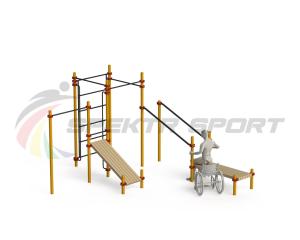 Купить Спортивный комплекс для инвалидов-колясочников WRK-D20_76mm в Усолье-Сибирском 