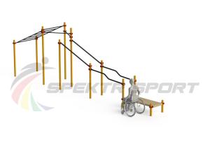 Купить Спортивный комплекс для инвалидов-колясочников WRK-D22_76mm в Усолье-Сибирском 
